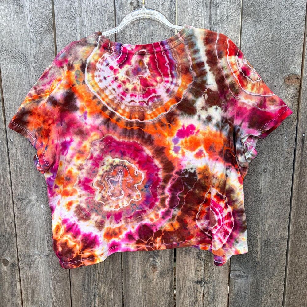 Ice dyed Geode tie dye t-shirt handmade organic cotton XXL - in stock - Picture 2 of 7